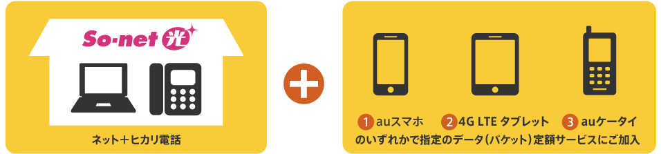 So-net 光 プラス ネット+ヒカリ電話